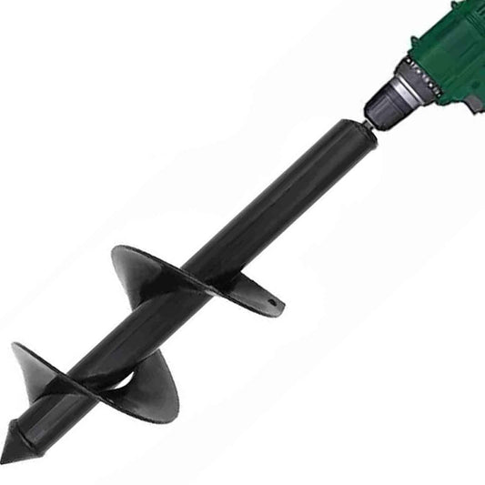 TCBWFY 4x12inch Auger Drill Bit for Planting,Heavy Duty Garden Auger Spiral Drill Bit Bulb Planter Tool for Planting Bedding Plants,Universal for Cordless Drill