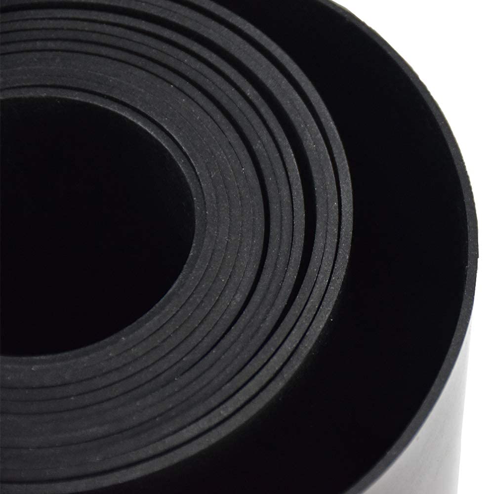 DOBTIM Neoprene Rubber Strips 1/16 (.062)" Thick X 8" Wide X 10' Long,Solid Rubber Rolls Use for Gaskets DIY Material,Sealing,Bumpers,Protection,Flooring, Black