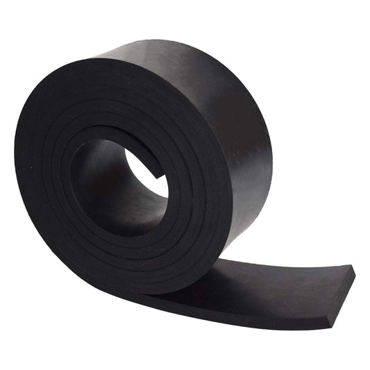 DOBTIM Neoprene Rubber Strips 1/4 (.250)" Thick X 2" Wide X 5' Long, Solid Rubber Rolls Use for Gaskets DIY Material, Supports, Leveling, Sealing, Bumpers, Protection, Abrasion, Flooring, Black