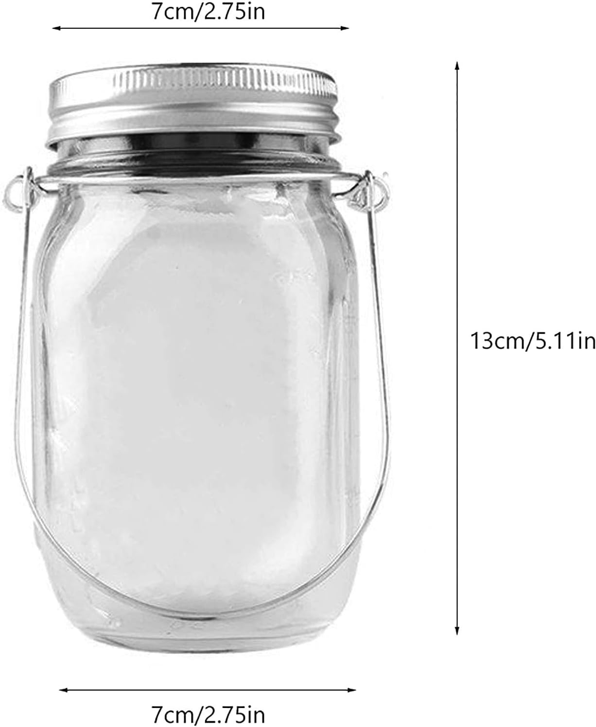 Solar Fairy Jar Lights,4 Pack 30 Led Mason Jar Decor Firefly Lights,for Outdoor Patio Garden Table Decorations Solar Lantern Mother's Day Gift(Mason Jars/Hangers Included)