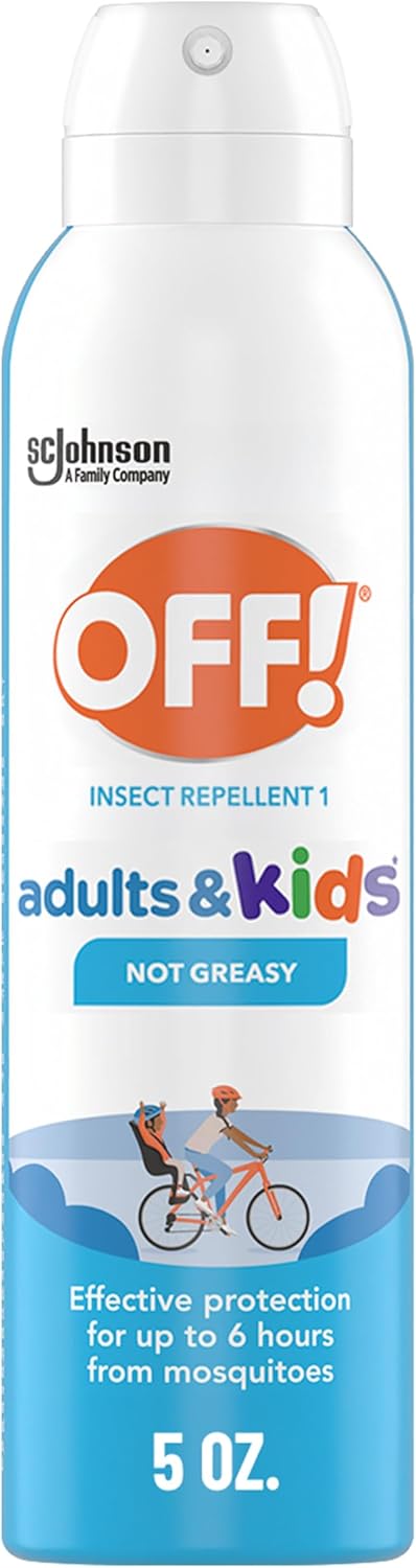 OFF! Insect Repellent Aerosol for Adults & Kids, Fragrance-Free Bug Spray for Everyday Protection from Mosquitoes and Ticks, 5 oz