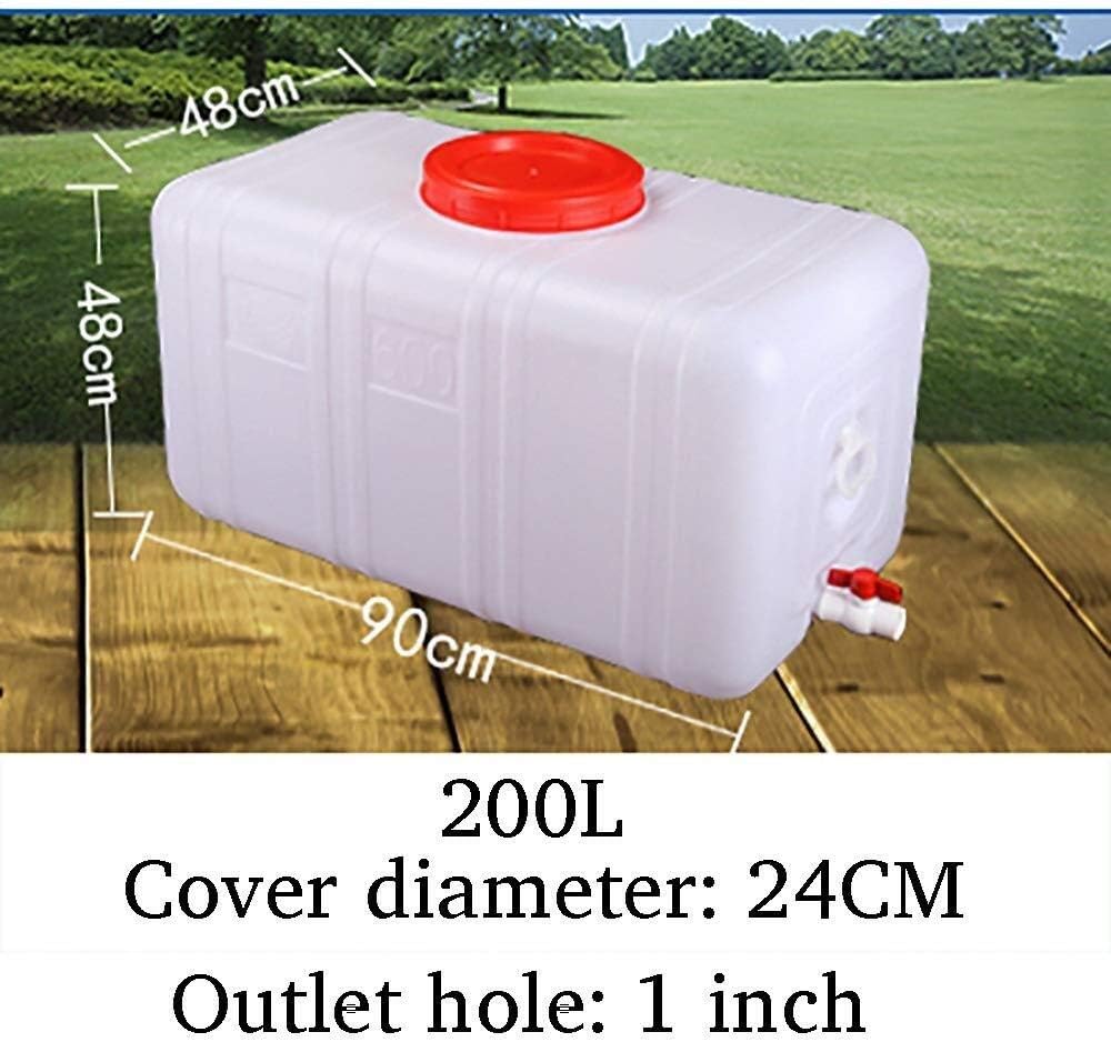 Water Tank Water Storage Containers for Emergency and Camping with Handle Outdoor Portable Food Grade Plastic Car Water Tank for Travel Outdoor （25L/50L/75L/110L/200L/150L） (Size : 200l)