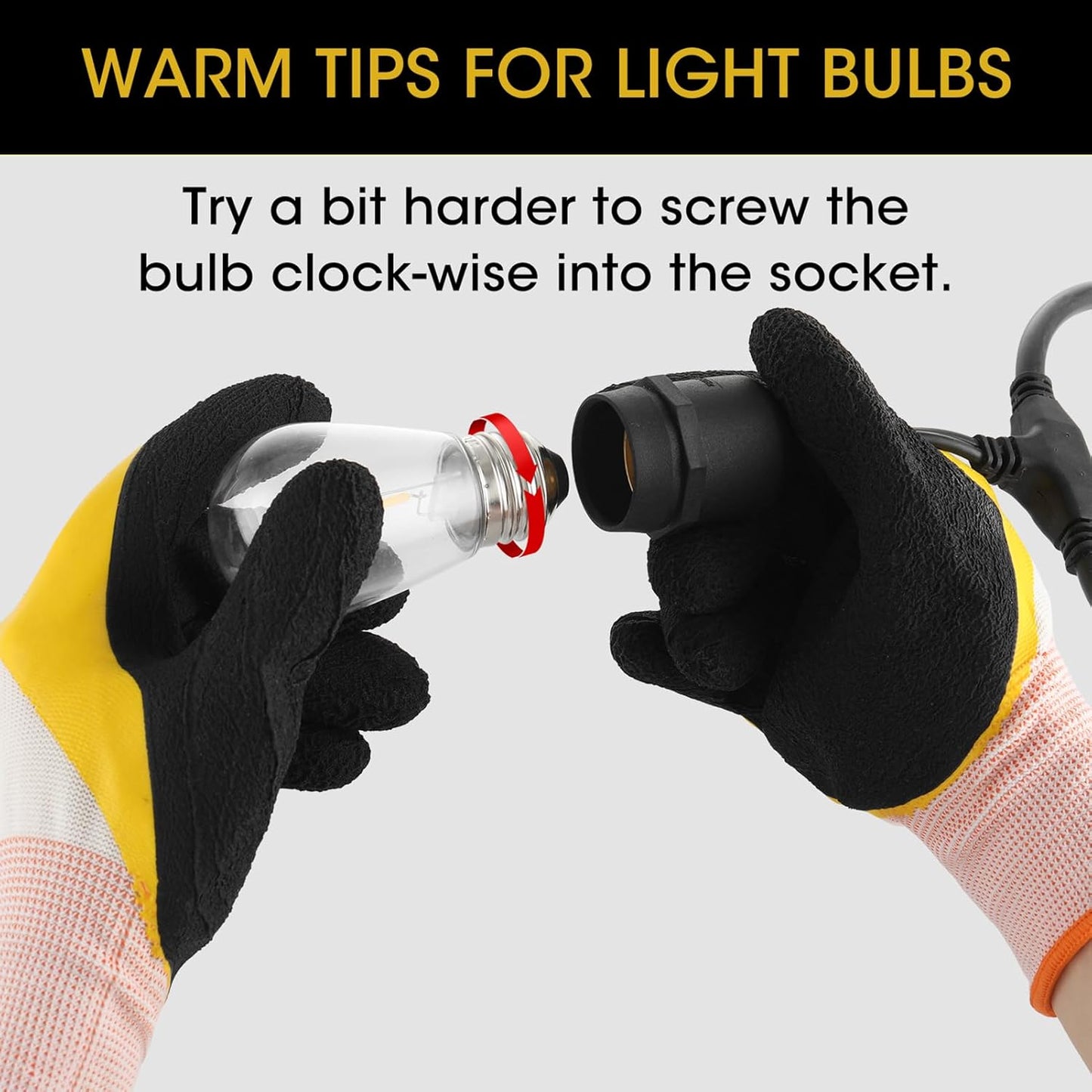 Meconard Outdoor Patio String Light Bulbs, Shatterproof Waterproof S14 LED Replacement Bulbs for Outdoor String Lights, 1W LED Bulbs Equal to 11W Incandescent, 2200K Warm White, E26 Base, Non-Dimmable