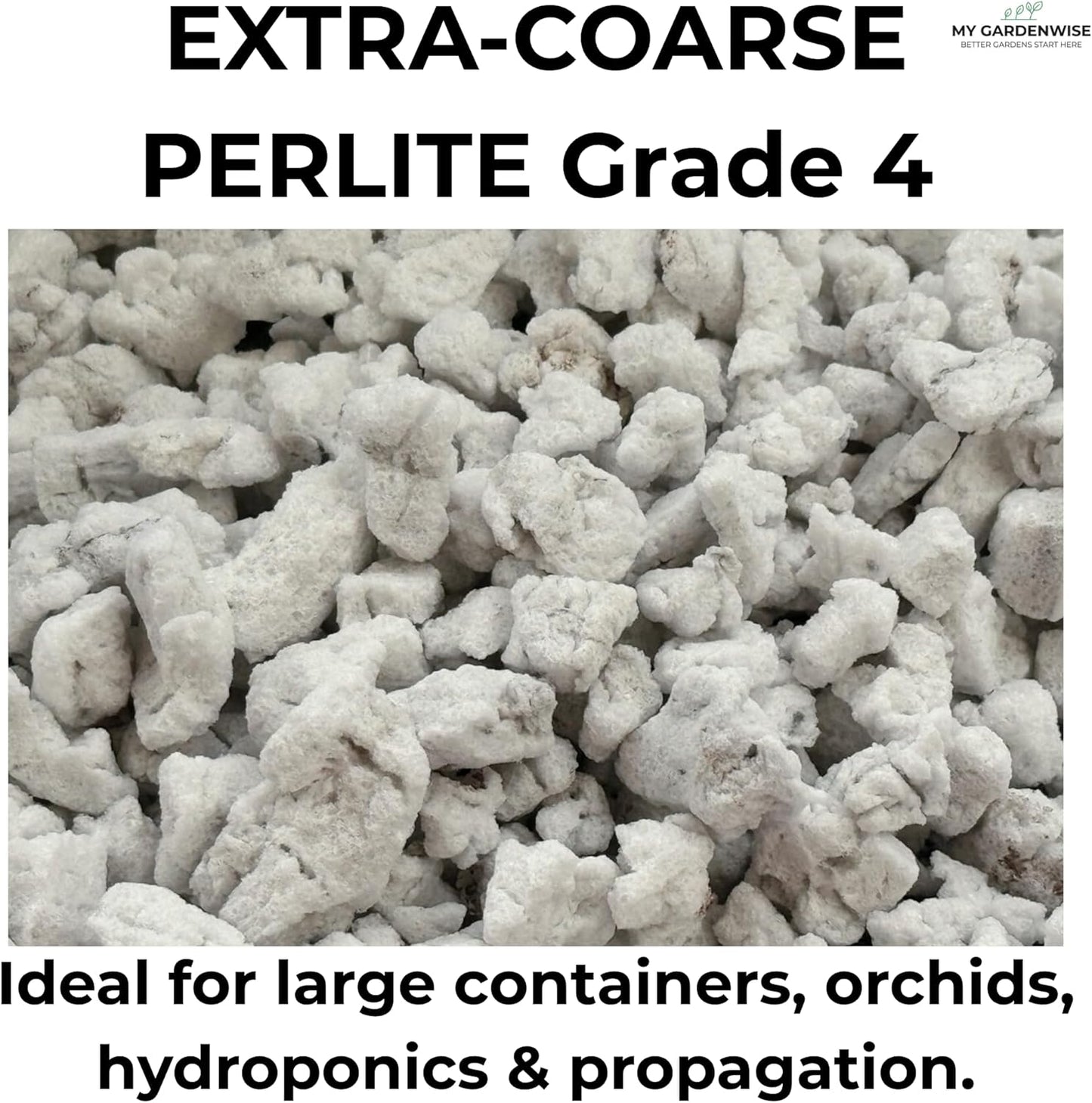 Perlite for Plants, Extra Coarse Grade 4 Horticultural Perlite, Organic Perlite for Gardening Indoor & Outdoor, Made in USA (20 quarts)