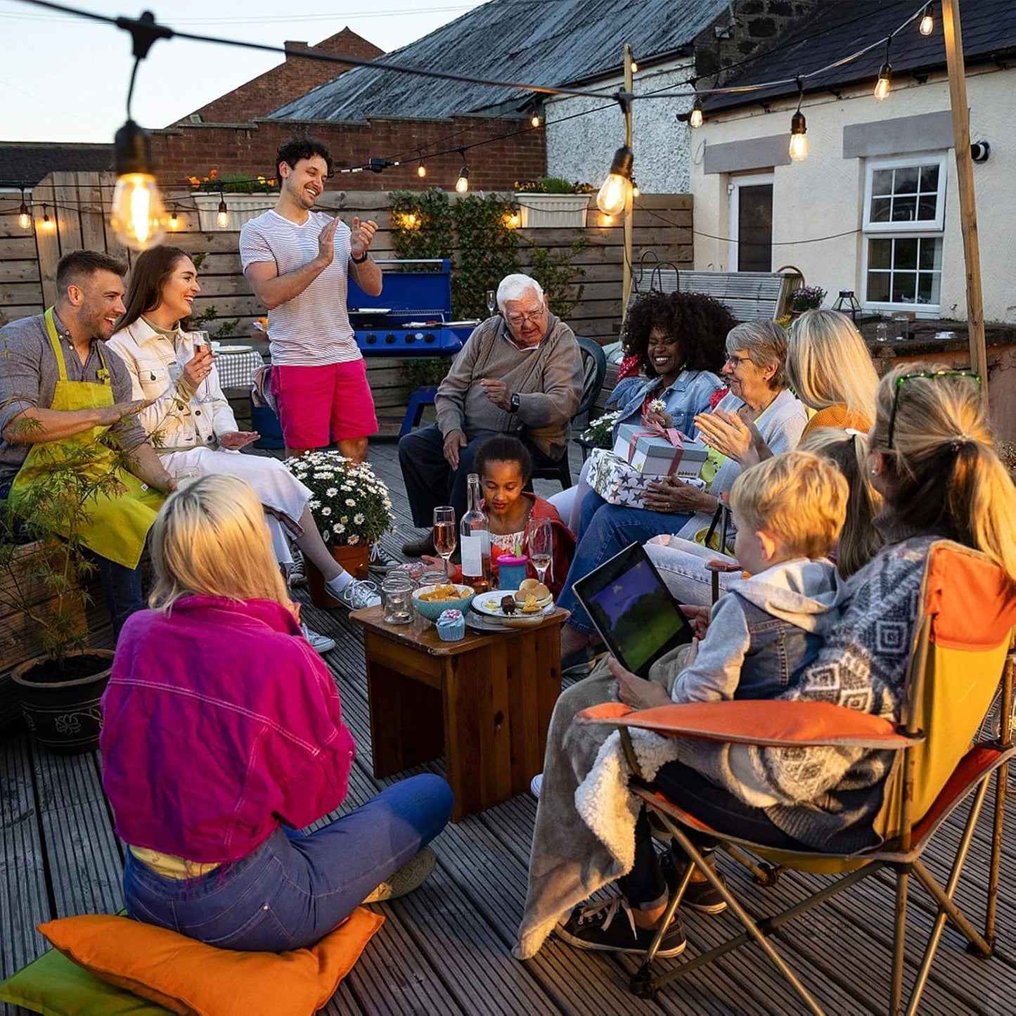 Meconard Shatterproof LED S14 Replacement Light Bulbs,E26 Medium Screw Base, Vintage Edison Bulbs Equivalent to 11 Watt, Fits for Commercial Outdoor Patio String Lights, 2200K Warm White, 15 Pack